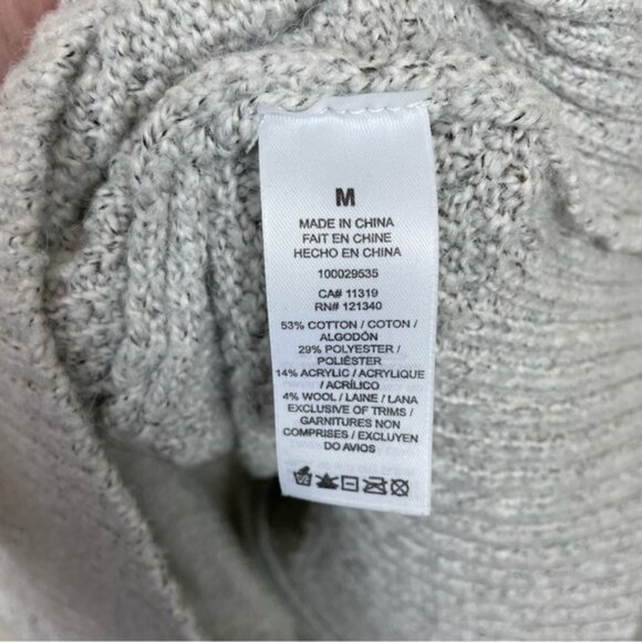 Dynamite Mock Neck Wool Blend Sweater Dress Size Medium - Picture 3 of 5